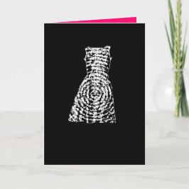 Kortet Chalk Dress Mode (Färg-alternativ) Kort