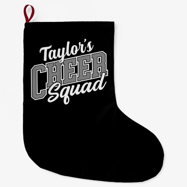 Kortet CheerLeader School Varsity Cheer Squad Stor Julstrumpa (Framsidan)