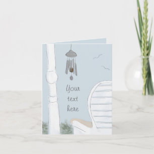 Kortet Chimes Note Card för Vind Kort
