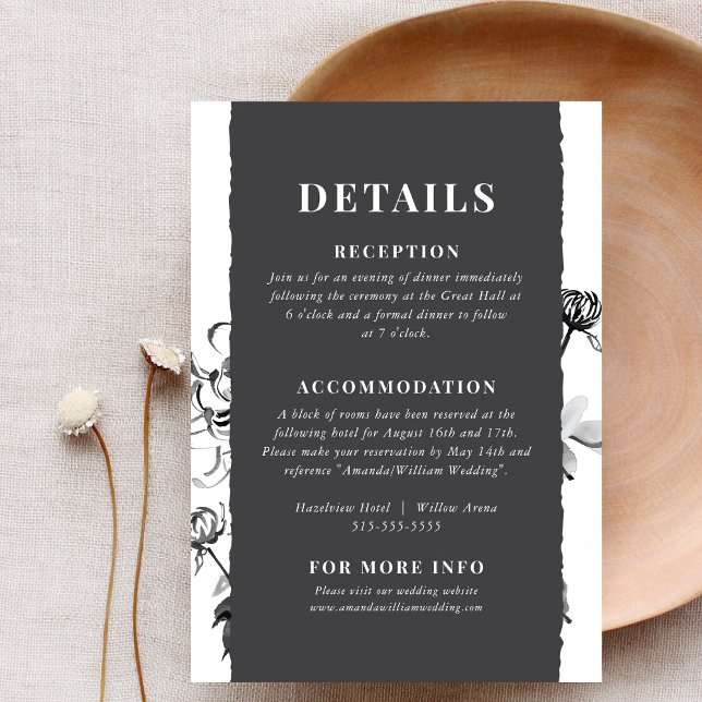 Kortet Chrysanthemum Bläck Art-detaljer Tilläggskort (Skapare uppladdad)