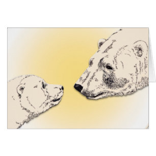 Kortet Churchill Canada Card Personlig Polar Bear Hälsningskort