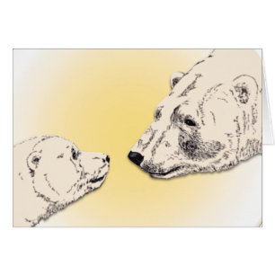 Kortet Churchill Canada Card Personlig Polar Bear Hälsningskort