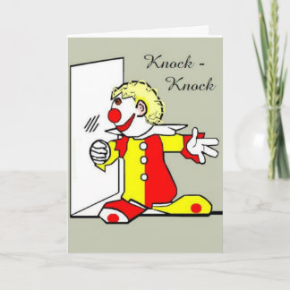 Kortet "Clown Joke Birthday Greeting Card" Kort