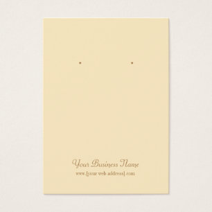 Kortet Cream Ivory Plain Simple Anpassningsbar Ear Visitkort