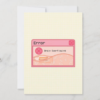Kortet Cute Aesthetic Pastel rosa (felmeddelande)