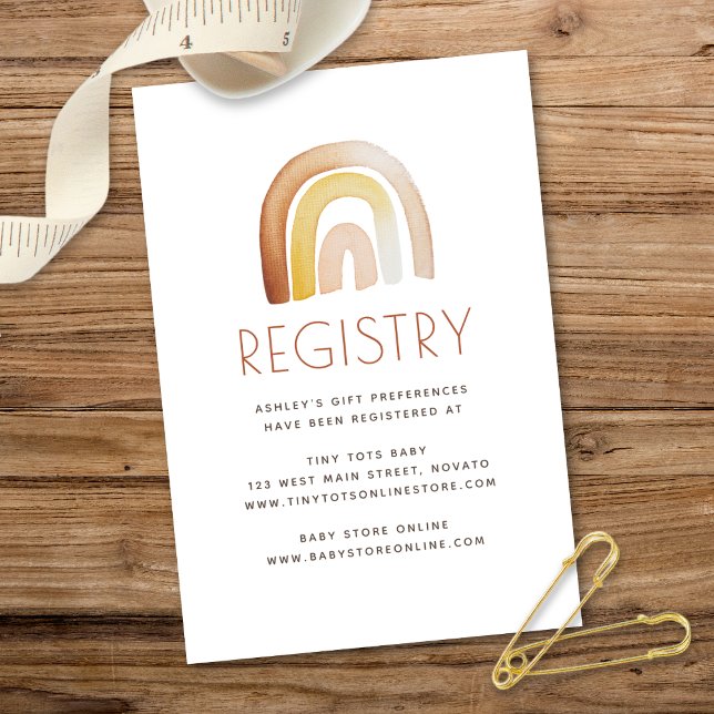 Kortet Cute Boho Rainbow Baby Shower Gift-hölje Inbjudningar (Skapare uppladdad)