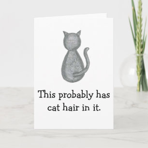 Kortet Cute Cat Greeting - Originalteckning Kort