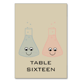 Kortet Cute Chemistry Bröllop Bord Bordsnummer