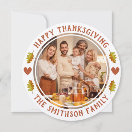 Kortet Cute Fall Thanksgiving Family Meetup Party Inbjudningar