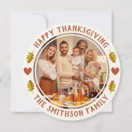 Kortet Cute Fall Thanksgiving Family Meetup Party Inbjudningar