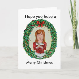 Kortet Cute jul Copic Teckning Helgkort