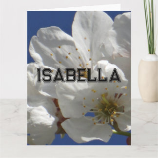 Kortet Cute White Flowers, intilliggande hälsning Kort