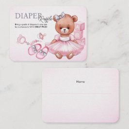 Kortet Diaper Raffle for Baby dusch. Tilläggskort