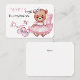 Kortet Diaper Raffle for Baby dusch. Tilläggskort