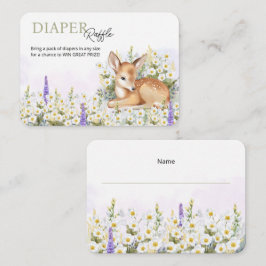 Kortet Diaper Raffle for Baby dusch. Tilläggskort
