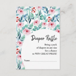 Kortet Diaper Raffle for Baby dusch. Tilläggskort