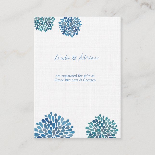 Kortet Directions Registry Bröllopskort Tilläggskort (Framsida)