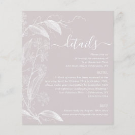 Kortet Dusty Ro botaniskt informationsutrymme