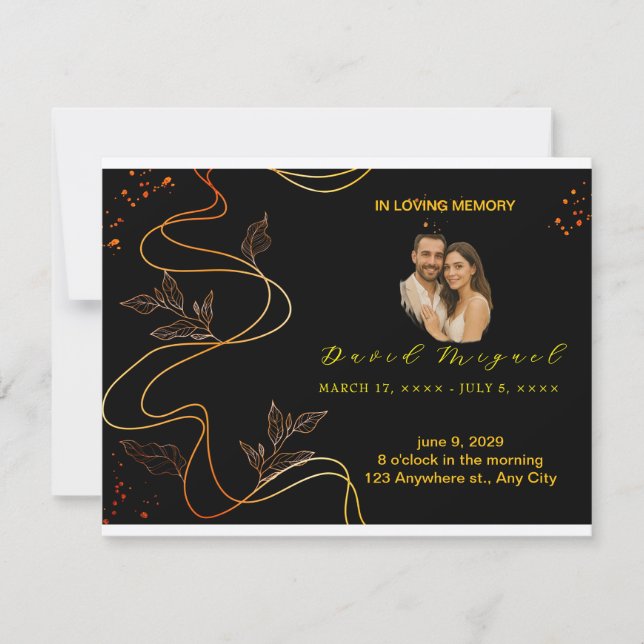 Kortet elegant - minimalistiskt överlämningskort tack kort (Framsida)