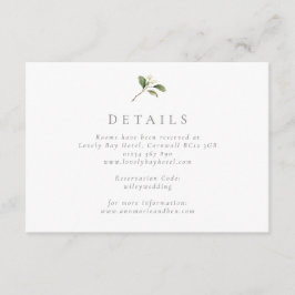 Kortet elegant Pear Blommar Bröllop Tilläggskort