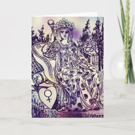 Kortet Empress Tarot Card-hälsning Kort