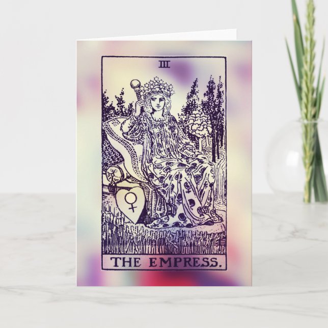 Kortet Empress Tarot Card-hälsning Kort (Framsida)
