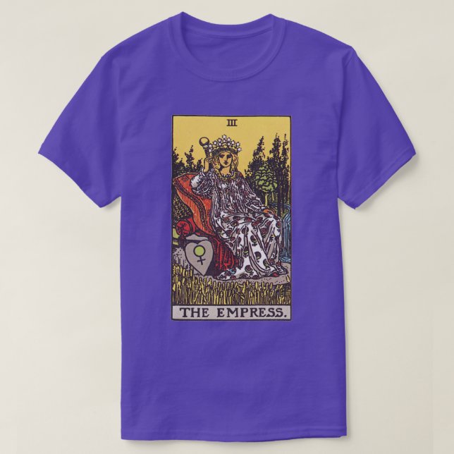 Kortet Empress Tarot T Shirt (Design framsida)
