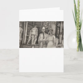 Kortet Etching Greeting Card Kort