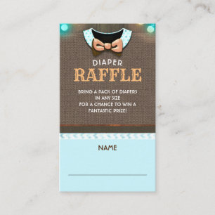 Kortet Fall Diaper Raffle Biljett Tilläggskort
