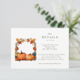 Kortet Fall Flowers and Pumpins Details-hölje OSA Kort