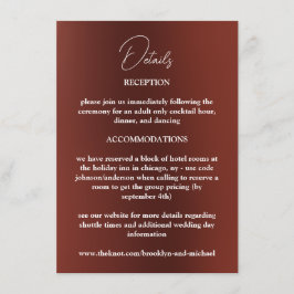 Kortet Flower Bröllop Tilläggskort