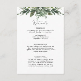 Kortet Foliage Löv-detaljhölje Tilläggskort