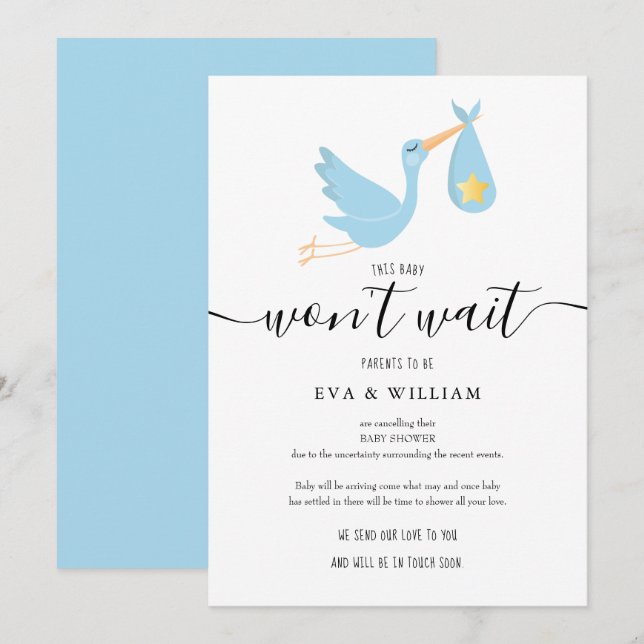 Kortet för avbruten skrynkling av skrynklingssknap inbjudningar (Fram/baksida)