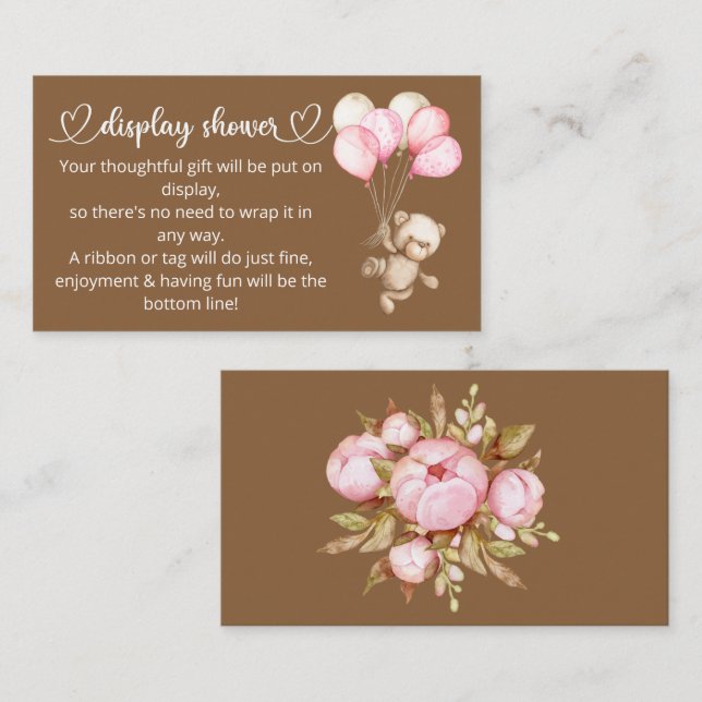 Kortet för babybabykläder för nalle Baby Tilläggskort (Fram/baksida)