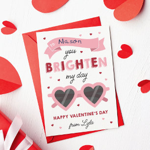 Kortet för barn i klassrummet Valentines day Inbjudningar