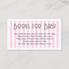 Kortet för begäran om Bok för rosa Babykläder Tilläggskort