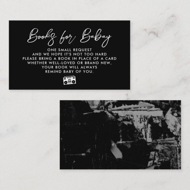 Kortet för begärande hölje för Hip hop Bok Tilläggskort (Fram/baksida)