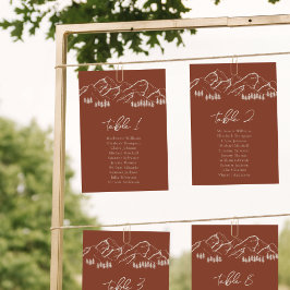 Kortet för bergsäten Gräs Träd utomhus Inbjudningar