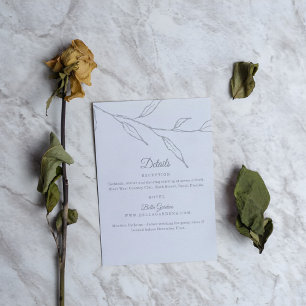 Kortet för Blommigt av elegant Tilläggskort