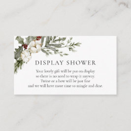 Kortet för Blommigt av elegant-vinter Tilläggskort