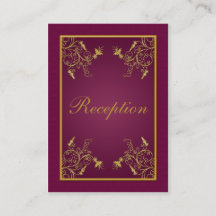 Kortet för Blommigt av Vin och Guld