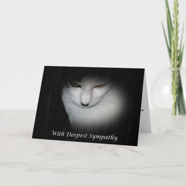 Kortet för bröstkorgssympati, förlust av katt kort (Framsida)