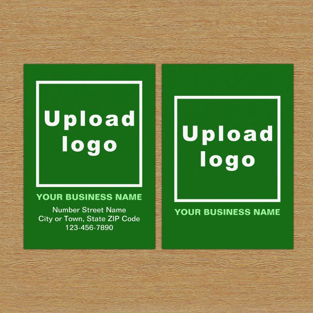 Kortet för Business Grönt-hölje Tilläggskort (Build brand name awareness. Your business brand on green enclosure card.)