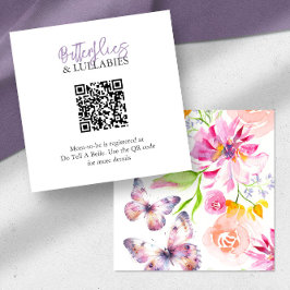 Kortet för Butterflies och Lullabies Registry Encl Tilläggskort