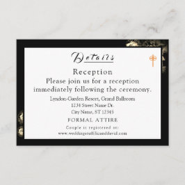 Kortet för det katolska Bröllop-höljet i elegant Tilläggskort