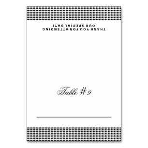 Kortet för det mappade Bröllop-stället Bordsnummer