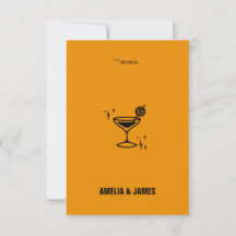 Kortet för det moderna Bröllop-höljet för Retro Fu