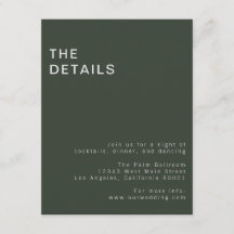 Kortet för det moderna höljet i gotin-Grönt