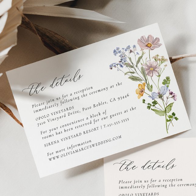 Kortet för detaljer om Wildblomning Tilläggskort (Details Card)
