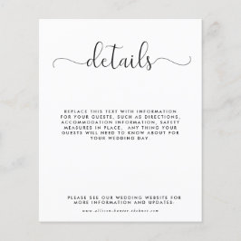 Kortet för detaljerad information om Bröllop i bud Flygblad